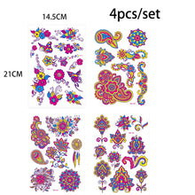 Luminous Music Festival Tattoo Glowing Dance Party Sticker Temporary