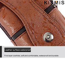 KISMIS Fashion Men's Leather Waist Bag - Multifunction Fanny Pack,