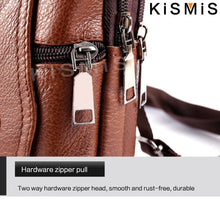 KISMIS Fashion Men's Leather Waist Bag - Multifunction Fanny Pack,