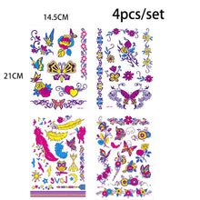 Luminous Music Festival Tattoo Glowing Dance Party Sticker Temporary