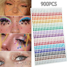 900 pcs Eyes DIY Rainbow Color Patch Art Accessories Music Festival