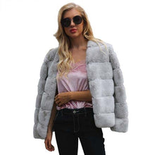Vintage Fluffy Faux Fur Coat