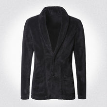 Men's Faux Fur Cardigan Coat