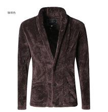 Men's Faux Fur Cardigan Coat