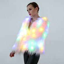 LED Faux Fur Coat