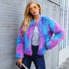 Long Sleeve Cardigan Faux Fur Coat