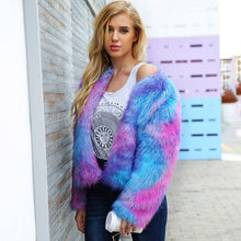 Long Sleeve Cardigan Faux Fur Coat