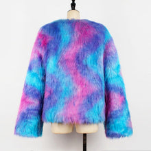 Long Sleeve Cardigan Faux Fur Coat