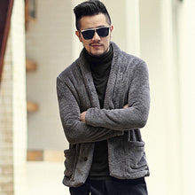 Men's Faux Fur Cardigan Coat