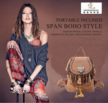 Furry Boho Backpack