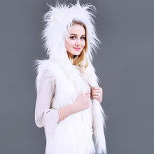 Hooded LED Faux Fur Vest