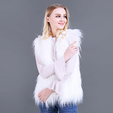 Hooded LED Faux Fur Vest