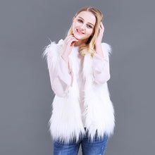 Hooded LED Faux Fur Vest