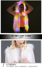 Hooded LED Faux Fur Vest