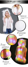 Hooded LED Faux Fur Vest