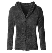 Men's Faux Fur Cardigan Coat