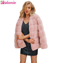 Vintage Fluffy Faux Fur Coat