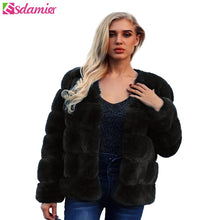 Vintage Fluffy Faux Fur Coat