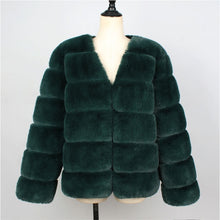 Vintage Fluffy Faux Fur Coat