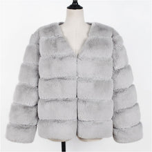 Vintage Fluffy Faux Fur Coat