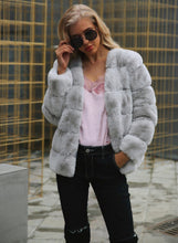 Vintage Fluffy Faux Fur Coat