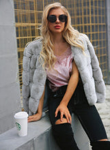 Vintage Fluffy Faux Fur Coat