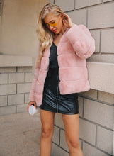 Vintage Fluffy Faux Fur Coat