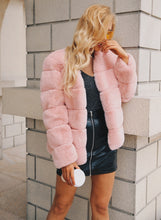 Vintage Fluffy Faux Fur Coat