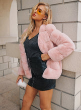 Vintage Fluffy Faux Fur Coat