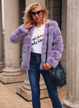 Vintage Fluffy Faux Fur Coat
