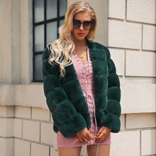 Vintage Fluffy Faux Fur Coat