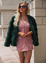 Vintage Fluffy Faux Fur Coat