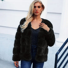 Vintage Fluffy Faux Fur Coat