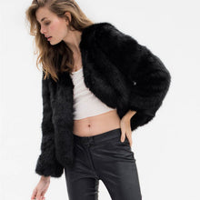 Faux Fur Coat with Long Sleeves