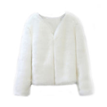 Faux Fur Coat with Long Sleeves