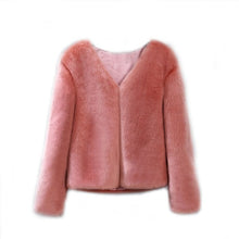 Faux Fur Coat with Long Sleeves
