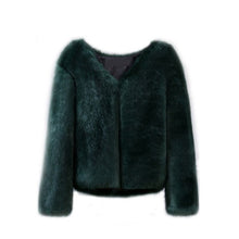 Faux Fur Coat with Long Sleeves