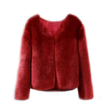 Faux Fur Coat with Long Sleeves