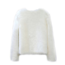 Faux Fur Coat with Long Sleeves