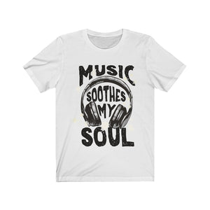 Music Soothes my soul Headphone Short Sleeve Tee