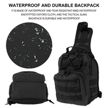 Mens Backpack Tactical Sling Shoulder Bag Molle Travel Chest Pack