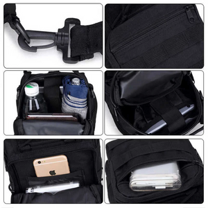 Mens Backpack Tactical Sling Shoulder Bag Molle Travel Chest Pack