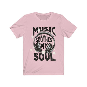 Music Soothes my soul Headphone Short Sleeve Tee
