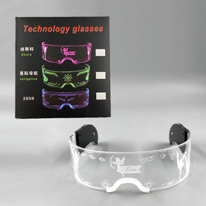 Cool Luminous Led Glasses Glowing Costume Neon Light Flashing