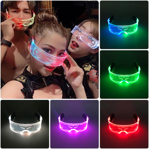 Cool Luminous Led Glasses Glowing Costume Neon Light Flashing