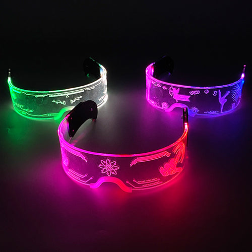 Cool Luminous Led Glasses Glowing Costume Neon Light Flashing