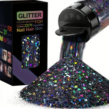 Holographic Chunky Glitter Sequins, 50g, Mixed Size Laser Sparkle
