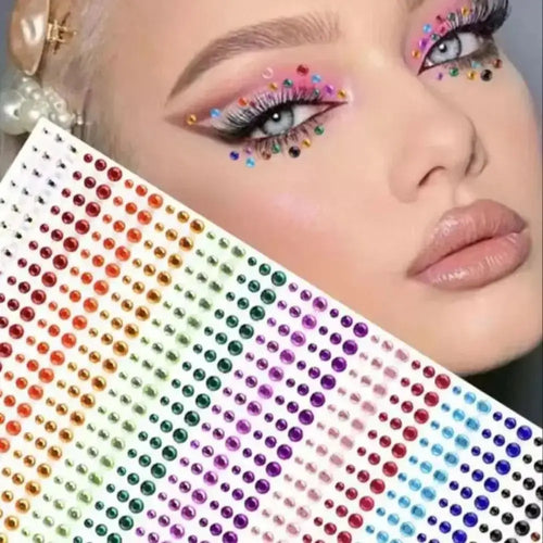900 pcs Eyes DIY Rainbow Color Patch Art Accessories Music Festival