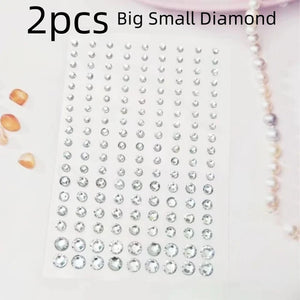 Makeup Diamond Stickers Colorful Sparkling 3D Jewelry Pearls Sticker