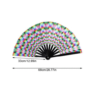 33cm Large Folding Hand Rave Fan Chinease/Japanese Gifts Fan Dance
